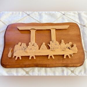 Wooden Last Supper Wall Art